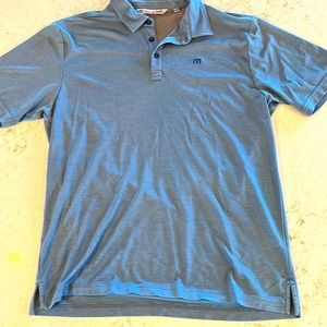 Travis Mathew Mens size Large golf shirt - blue/gray color